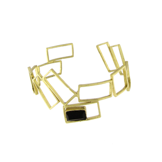 Women's Handmade Bracelet Single Showtime | GB1523A Kalliope Brass-Crystals